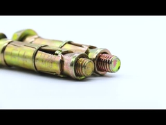 Acero al carbono colorido zincado con manga de expansión de anclaje perno con agujero C / W Hex Nut & Wahser