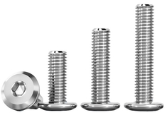 con conector hexagonal, tornillos de cabeza plana de gran tamaño