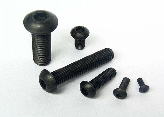 comprar ISO 7380 Acero de carbono Óxido negro de conector hexagonal de cabeza redonda plana tornillo de alta resistencia online manufacture
