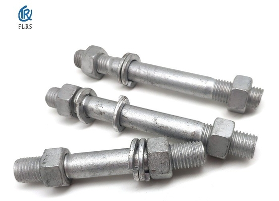 comprar Galvanizado en caliente pernos de doble extremo con tuercas y lavadoras para energía fotovoltaica y electricidad online manufacture