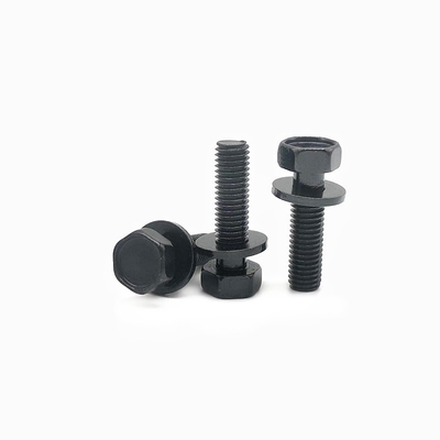 comprar GR. ¿Qué es?10.9 Superficie negra Cerrojos de cabeza hexagonal y ensamblajes de lavadoras simples con accesorios de tuerca hexagonal Tamaño de hilo M2.5-M12 online manufacture