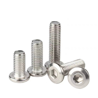 comprar SS304 Tornos de cabeza plana con enchufe hexagonal chanfarado utilizados para muebles con gran suministro online manufacture
