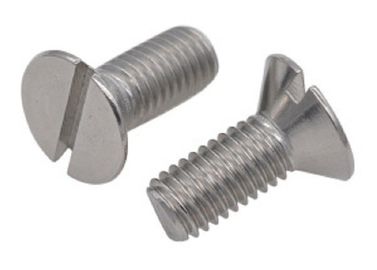 comprar El tornillo de cabeza ranurada del estándar, cubre con cinc el tornillo avellanado ranurado plateado del acero inoxidable online manufacture