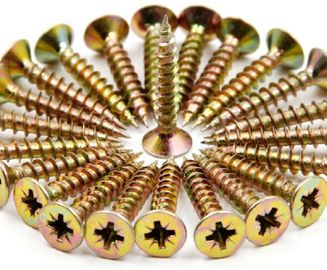 comprar Tornillos de metal penetrantes de la galjanoplastia amarilla del cinc, tornillo penetrante de CSK online manufacture