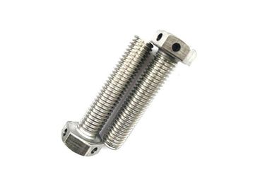 comprar SS304 SS316 apaciguó los pernos de la cabeza de hex. roscados completamente con los agujeros del alambre online manufacture