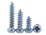 Small Self Tapping Wood Screws With Cross Recessed / Phillips Drive Round Head