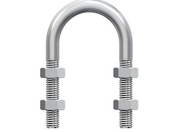 comprar El perno de la forma de U y la asamblea de nuez, cubren con cinc el hardware galvanizado plateado del metal online manufacture
