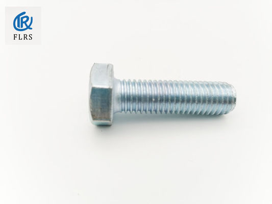 comprar El acero de carbono cubre con cinc el tornillo de casquillo roscado plateado de la cabeza de hex. DIN933 online manufacture