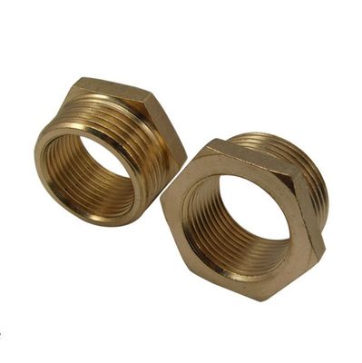 comprar Cabeza de hex. de cobre amarillo del Npt del hilo que forra el buje hidráulico hembra-varón online manufacture