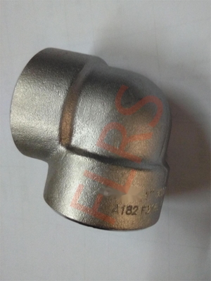 Tubería de acero forjada de la clase 3000 que cabe el codo A182 F316L ASME B16.11 de 90 grados
