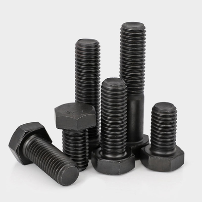 Tornillos de cabeza hexagonal con rosca inversa/izquierda de clase 12.9 Fuerza extrema Negro Métrico