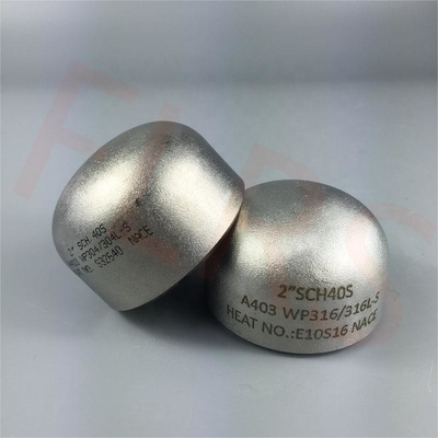 Casquillo de extremo de acero certificado dual de la Extremo-soldadura de ASTM A403 WP316/316L para los tanques de acero