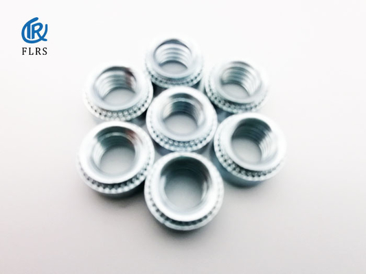 Acero de carbono estándar galvanizado PE forma redonda auto-clinching Nut para el chasis gabinetes industria de chapa de metal