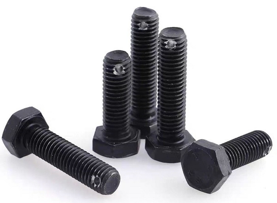 Cerrojos negros con un agujero en el extremo de la zanja Grado 8.8 &.10.9 Acero al carbono