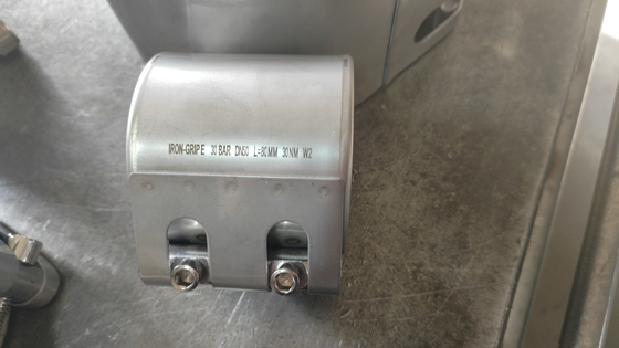El material para el acoplamiento de reparación de tuberías / abrazadera GRIP tipo SS304 con forro EPDM