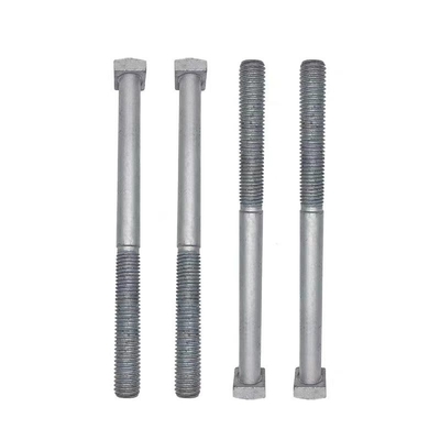 Rodón de extensión de hilo de la ONU Cerrojo de cabeza cuadrada en gris / plata para fijación galvanizada en caliente personalizada
