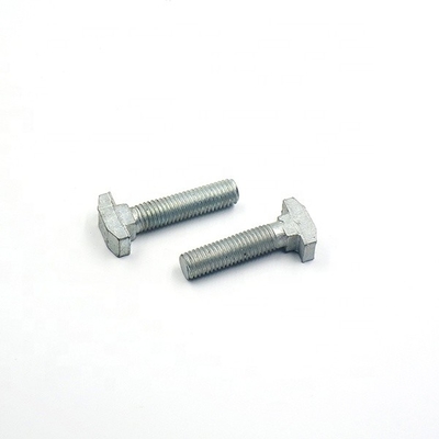 Cerrojos forjados de cabeza de martillo cuadrada plana con revestimiento galvanizado en caliente