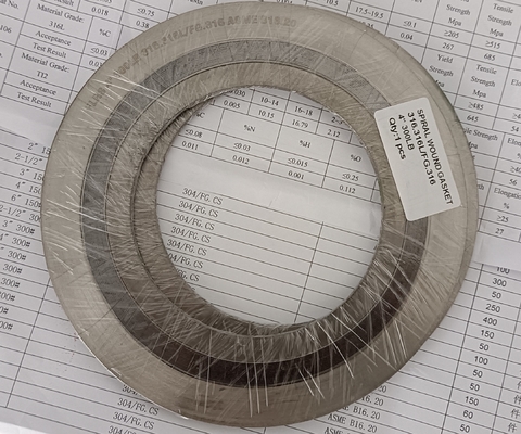 Acero inoxidable 316 anillo exterior y anillo interior junta espiral para ASME B16.5 Flange 3.2mm/4.5mm
