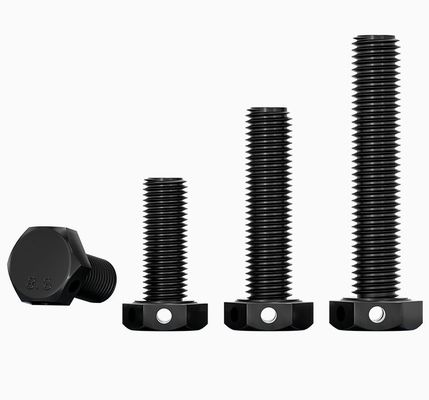Acero de carbono de grado 8.8,10.9 GB32.1 Cerrojo de cabeza hexagonal con agujeros en la cabeza