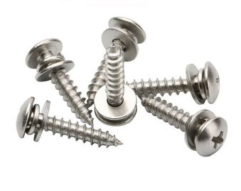 Asamblea ahuecada cruzada modificada para requisitos particulares de arandela plana de Pan Head Tapping Screw And