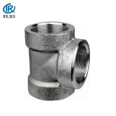ASME B16.11 galvanizó 3000LB roscó la camiseta igual
