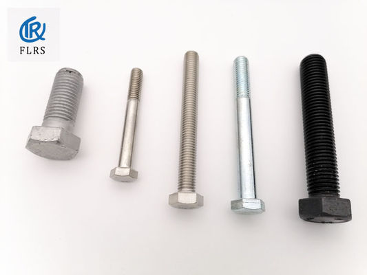 Tornillo de casquillo de acero de la cabeza de hex. de carbono DIN933 M2 HDG superficial