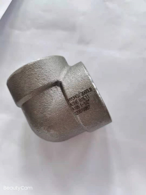 Tubería de acero de la clase 3000LB que cabe el igual del interruptor codo ASME B16.11 de 90 grados